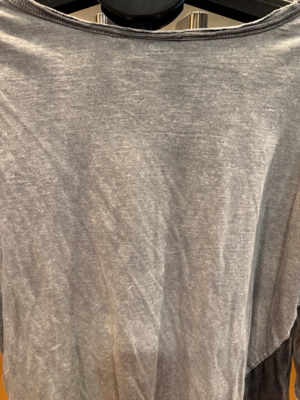 Women's Grey Long Sleeve Graphic Tee with Butterfly Art - Picture 9 of 11
